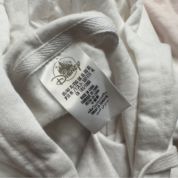 Beauty Is Found Within XL Women's Disney Crop Sweatshirt Ombre Belle Pink NEW - Picture 3 of 12